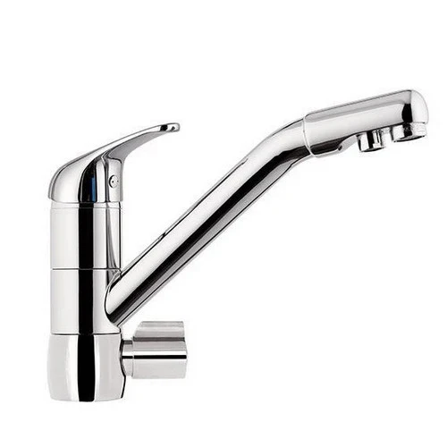 Miscelatore lavello a 3 vie d ingresso con bocca girevole epic cromo
