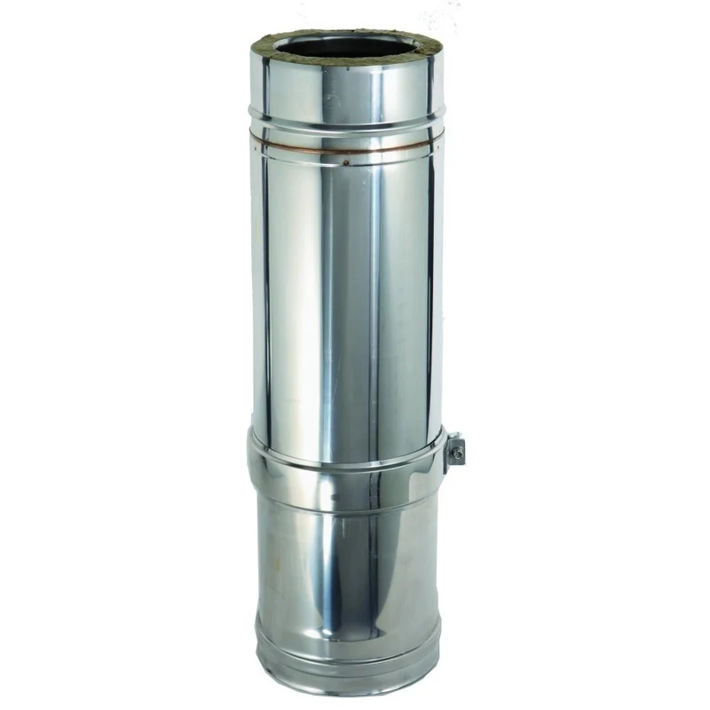 Elemento Telescopico Camini Wierer in Acciaio Inox 350 - 550 mm Mono Parete Vari Diametri