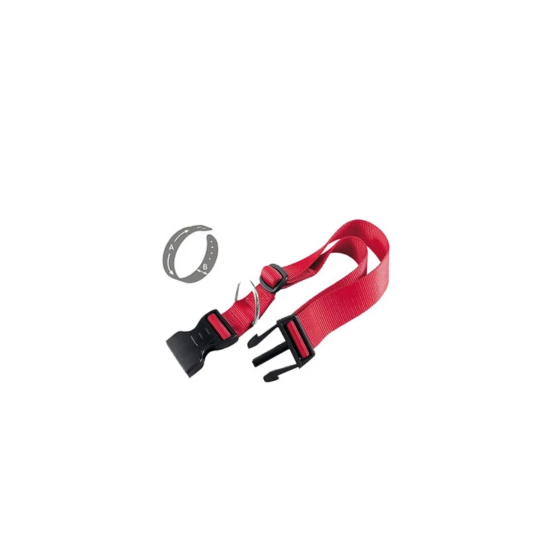 Collare Reg. in Nylon Rosso MM.20 x 35 x 55 Zoov