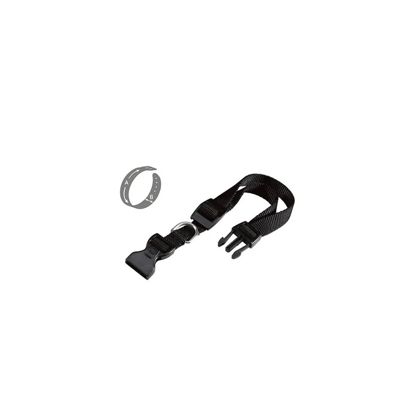 Collare Reg. in Nylon Nero MM.25 x 40 x 65 Zoov