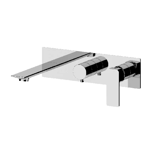 Set miscelatore a incasso a 2 vie vasca doccia linea icon cromo