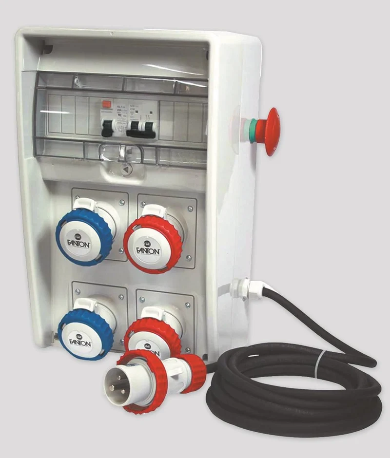 QUADRO ULISSE IP65 2P.BLU+2RO 16A+I