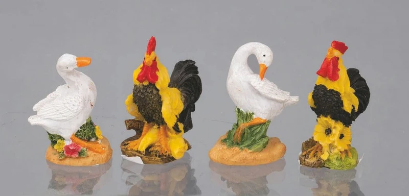 GALLINE/PAPERE X PRESEPE CM.5 ASS.