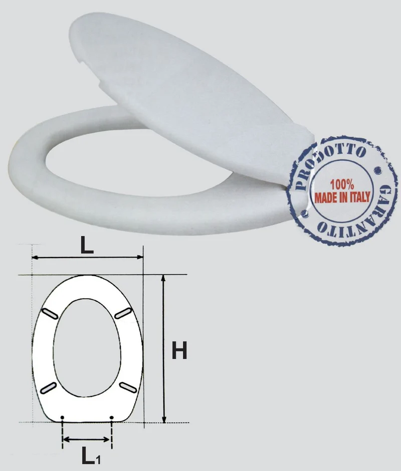 SEDILE WC LEGGERO BIANCO -SCWC900