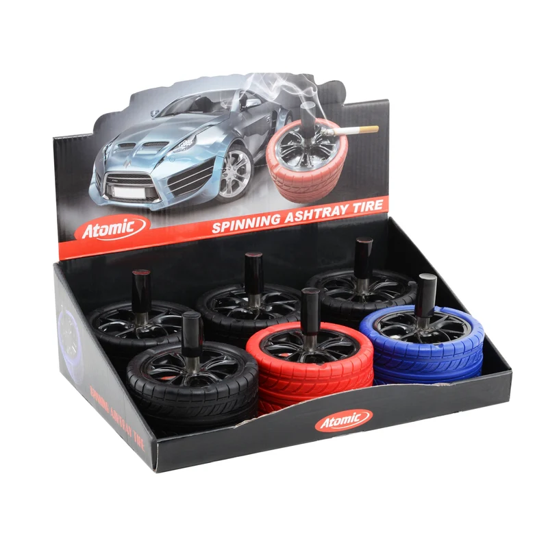POSACENERE SPINNING ASHTRAY TIRE