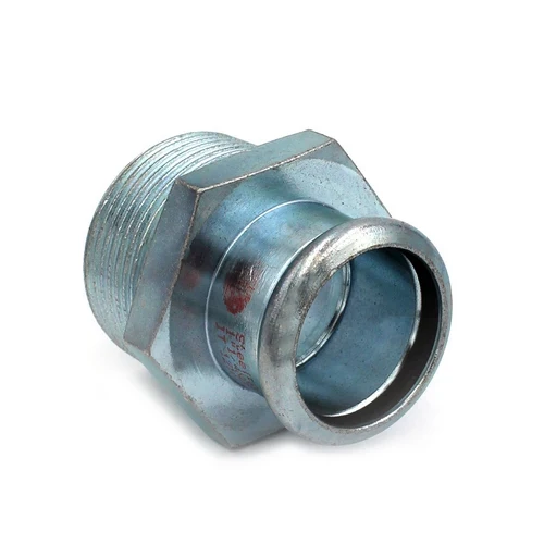 Manicotto misto filetto maschio a pressare in acciaio al carbonio 3/4 x 15