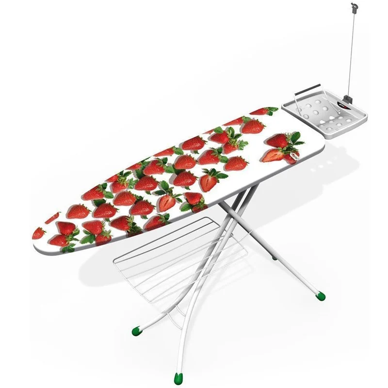 Asse da stiro "Prestige" 122x38 cm con poggiaferro con archetto di appoggio reversibile