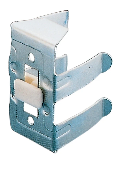 Bs Gancio Acciaio Zincato Zoccolo Resina Allum. 5 Bs 8 Pezzi