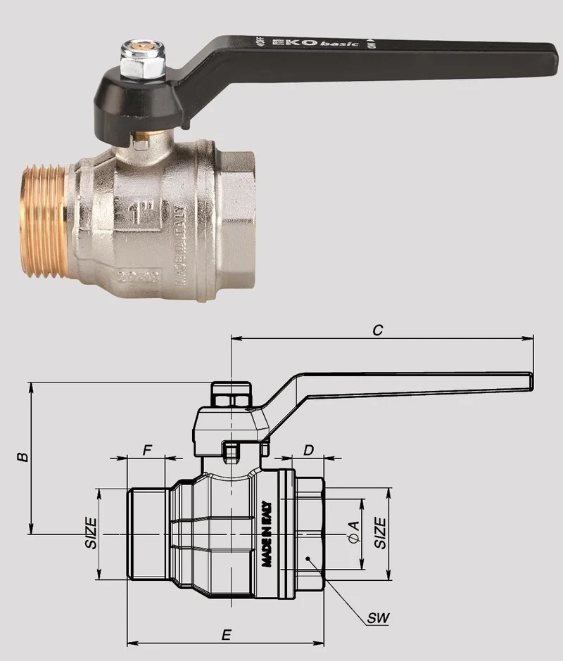 VALVOLA SFERA EKO BASIC MF PT.1"