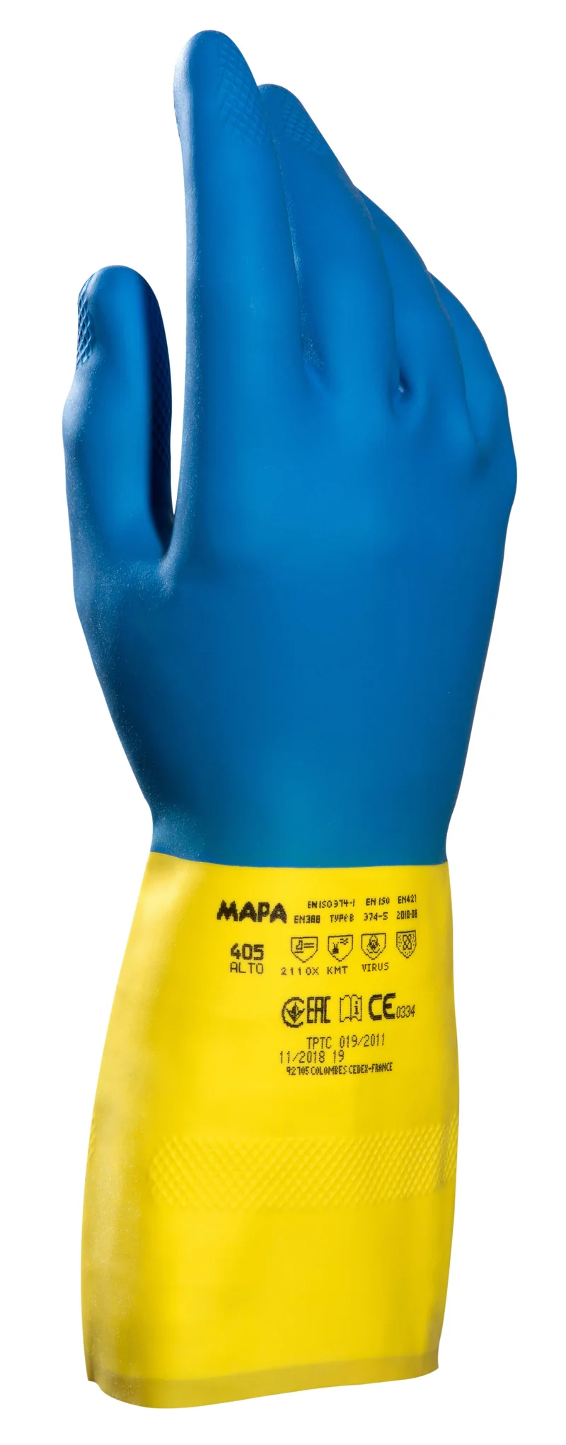 GUANTI LATT.BLU/GI.MAPA ALTO 405 10