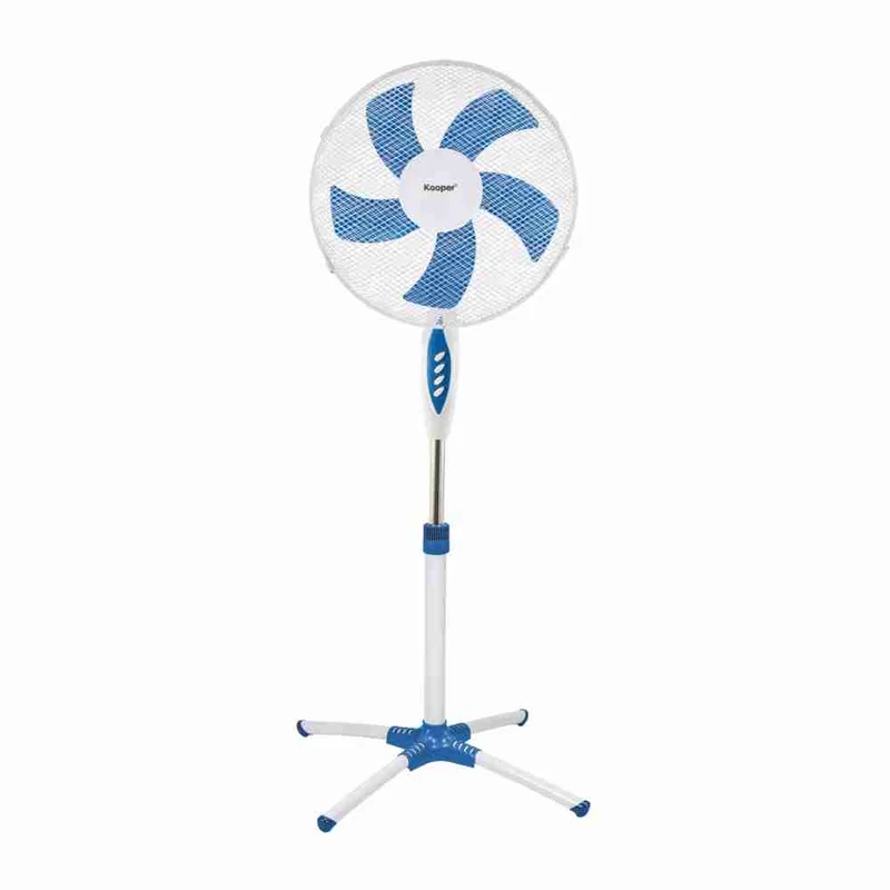 Ventilatore piantana 5 pale bianco