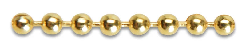 Catena a Perline Ottone Lucido Ø 4 mm 25 ml
