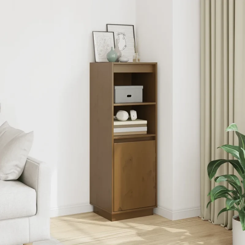 Credenza Ambra 37x34x110 cm in Legno Massello di Pino 813518