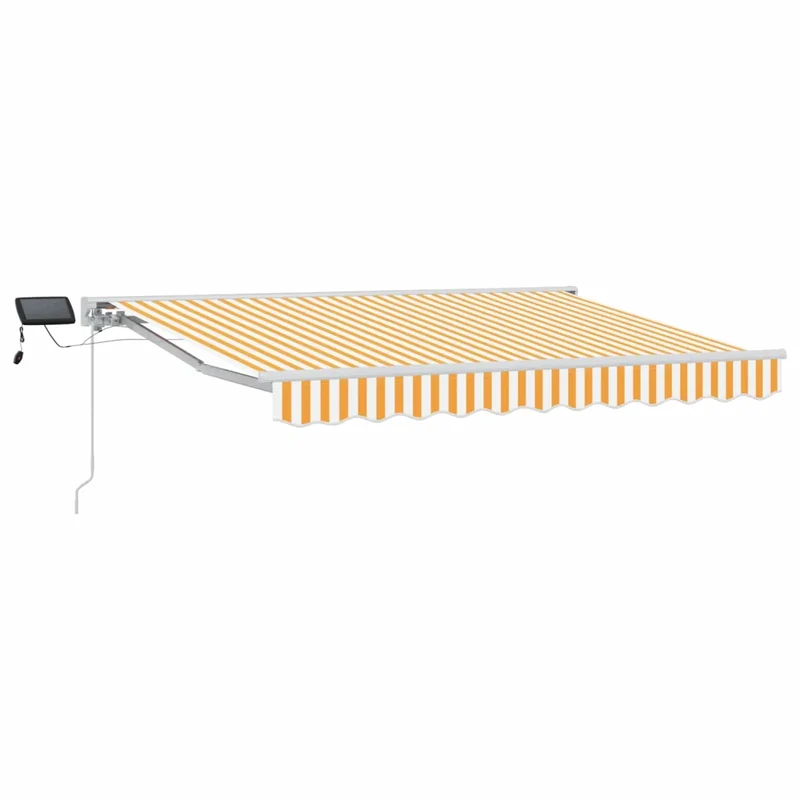 Cornice per Tenda Manuale con LED Giallo e Bianco 3 x 2 m 3420517