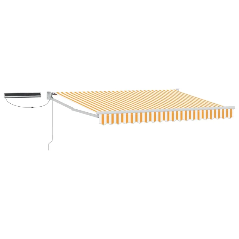 Tettuccio Elettrico Retrattile Giallo e Bianco 3 x 2 m 3419875