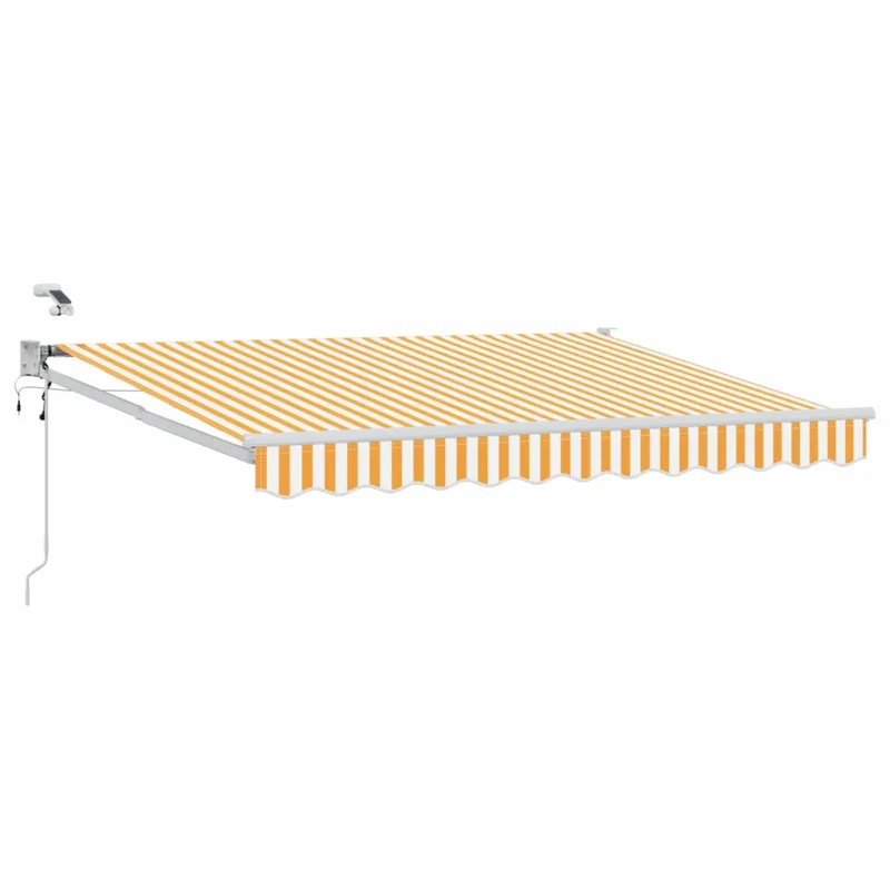 Tettuccio Elettrico Retrattile Giallo e Bianco 3 x 2 m 3419533