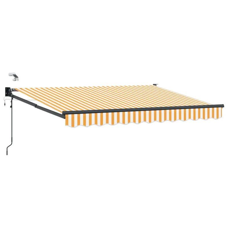 Tettuccio Elettrico Retrattile Giallo e Bianco 3 x 2 m 3419704