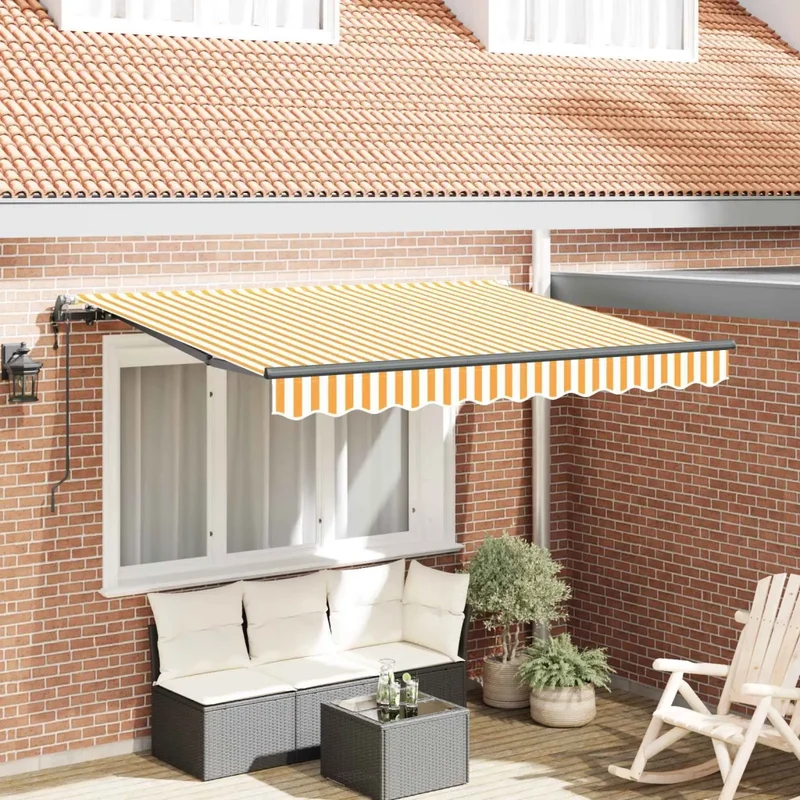 Tenda retrattile Giallo 300 x 200 cm Tessuto 3329502