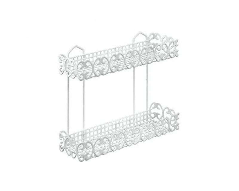 MENSOLA RETTANGOLARE 2 PIANI CM 30X10X36 FLORENZ