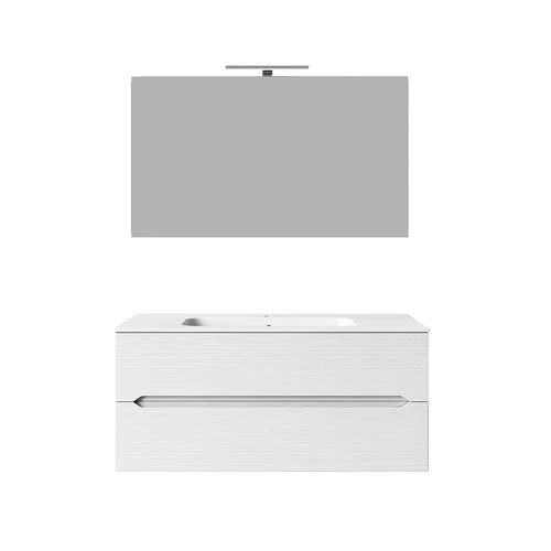 Mobile bagno sospeso linea talia da 120 cm larice bianco