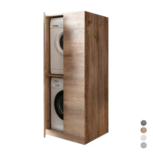 Porta lavatrice asciugatrice 2 ante cm 70x70xh.174 olmo scuro