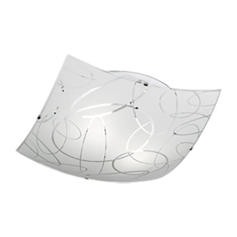 Plafoniera Spirelli Decoro Cerchi E27 40 x 40 cm