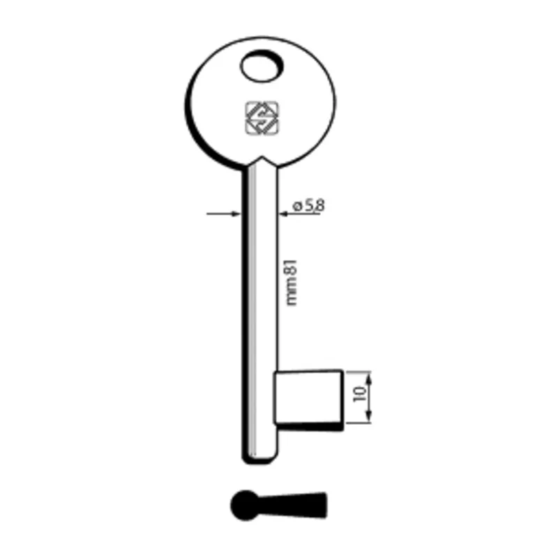 Chiavi Silca Patent Mp Piena 6P9MP Olc 5 Pezzi