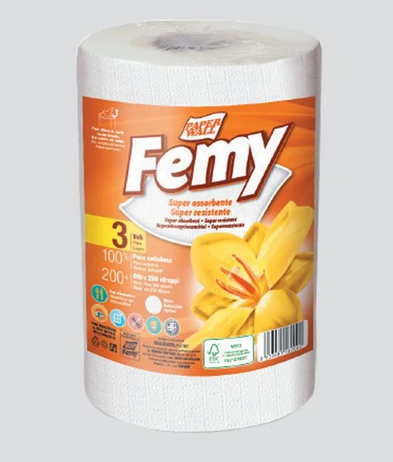 ASCIUGATUTTO FEMY 3V.PURA CELLULOSA