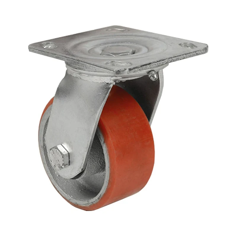 Ruota poliuretano 150x50 piastra girevole export