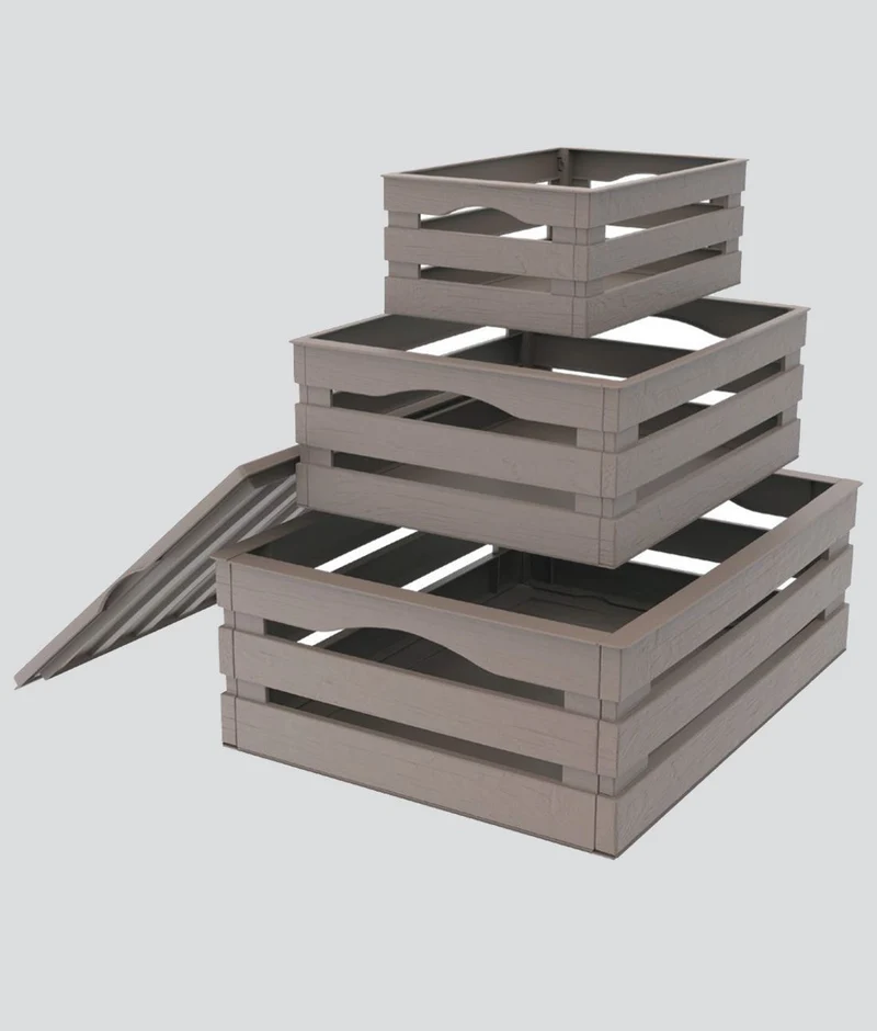 CASSETTINA M/USO TINA TRIS 3PZ.TORT