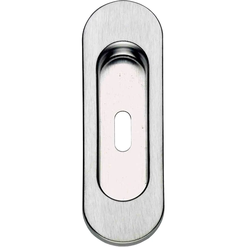 Maniglia Ovale per Porta Scorr con Foro Ott Cro Sat Mariva 24 Pezzi