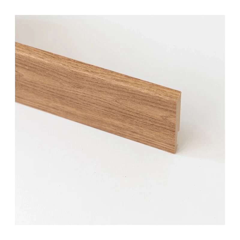 Battiscopa 80 x 14 mm MDF 240 cm Rovere Medio 5 Pezzi