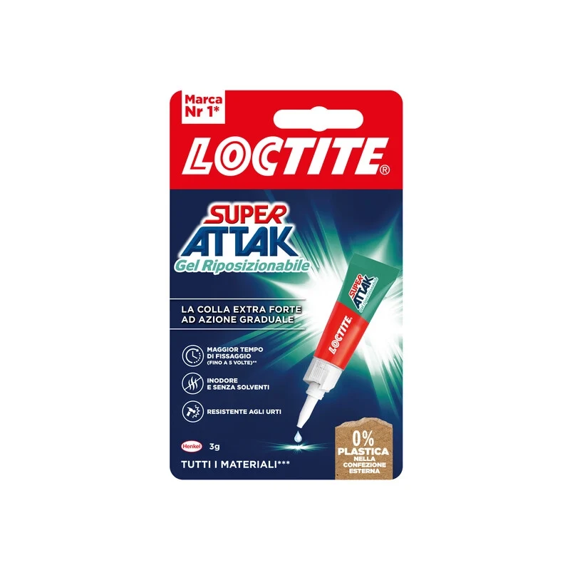 Adesivo Super Attak Gel Riposizionabile 3 g 24 Pezzi