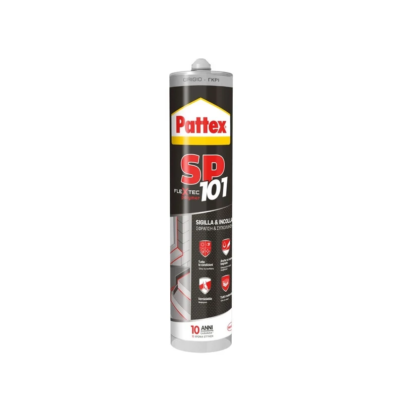 Silicone SP101 Grigio 280 ml Cartuc Pattex