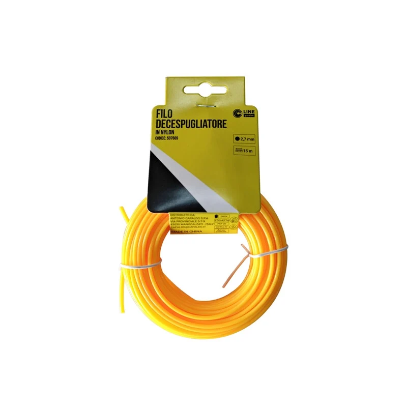 Filo Decespugliatore Tondo Yellow R MM2.7 x 15MT