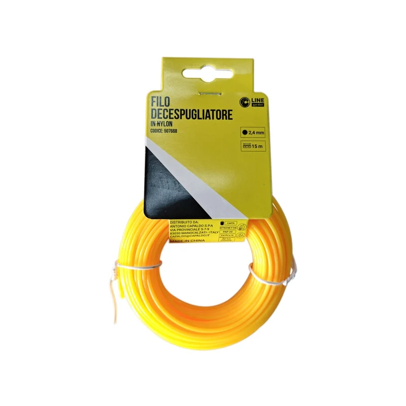 Filo Decespugliatore Tondo Yellow R MM2.4 x 15MT