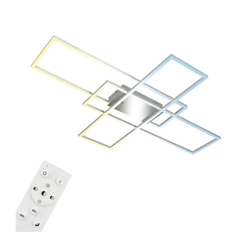 Plafoniera LED Frame 48 W Cct Cm 99 x 70 Alluminio