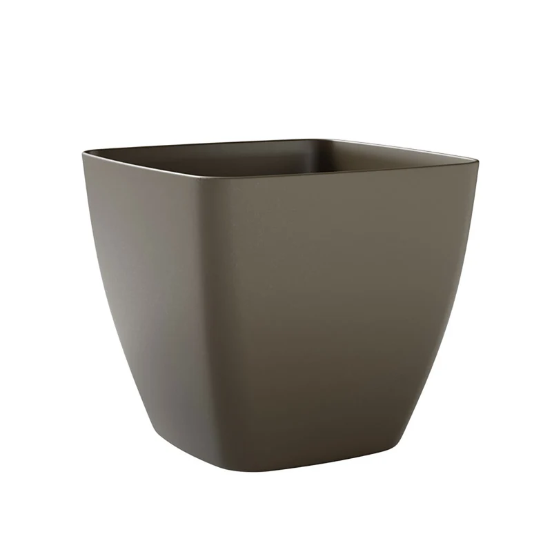 Vaso Quadrato Indoor e Outdoor Tera Ceylon Kit Sand Ø40 cm in Plastica Sabbia