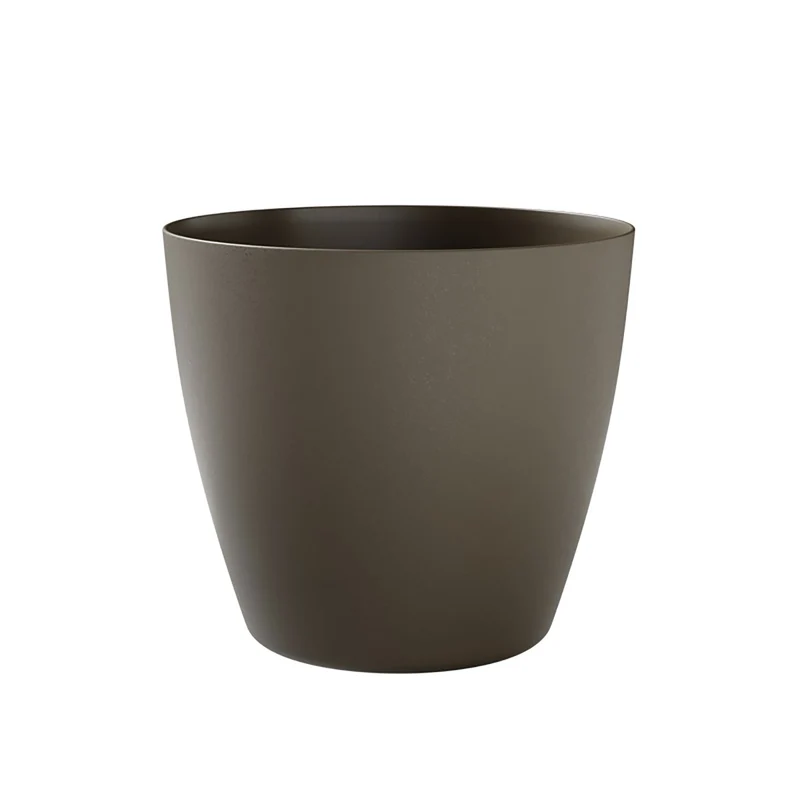 Vaso Rotondo Indoor e Outdoor Tera Bayon Kit Sand Ø60 cm in Plastica Sabbia
