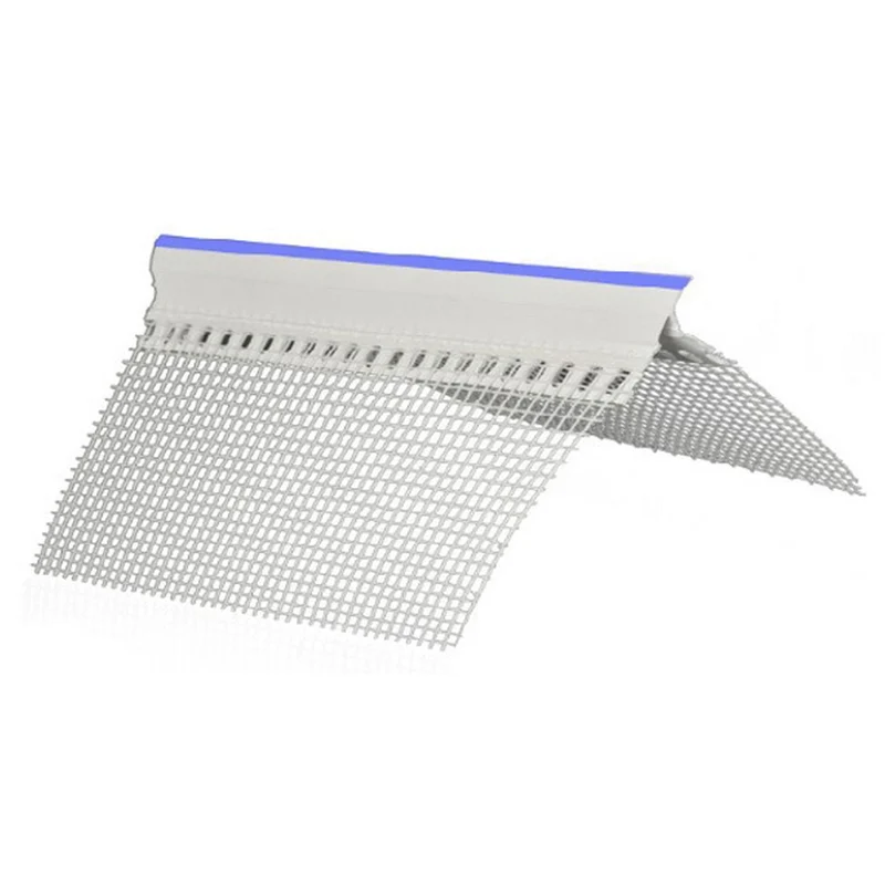 Paraspigolo pvc c/rete+gocciolatoio cm.250 - 26 pz