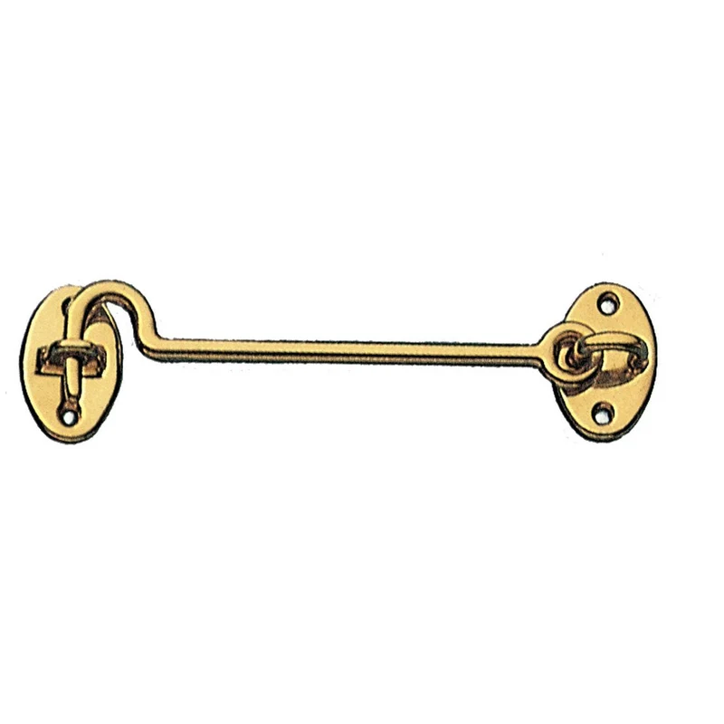 gancio fermafinestre ottone mm. 80 - 6