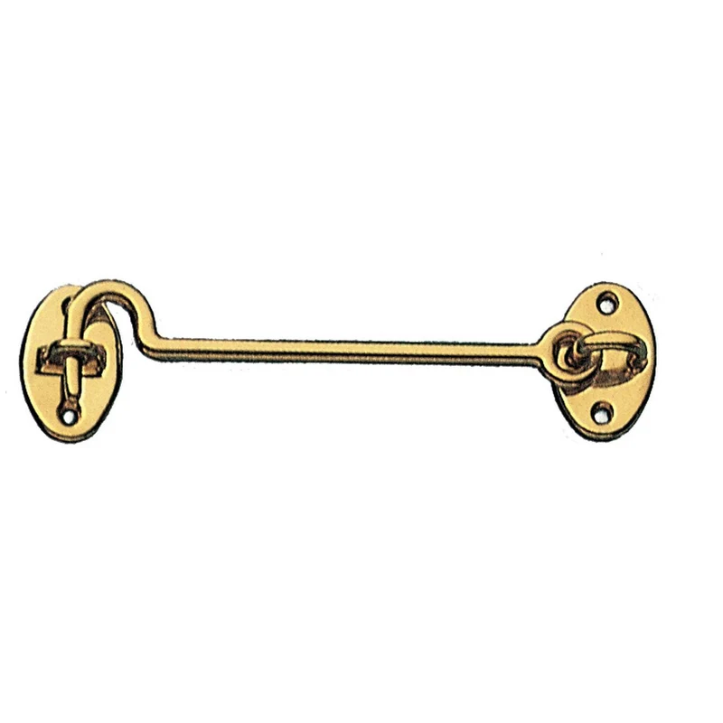 Gancio fermafinestre in ottone mm.100 - 6