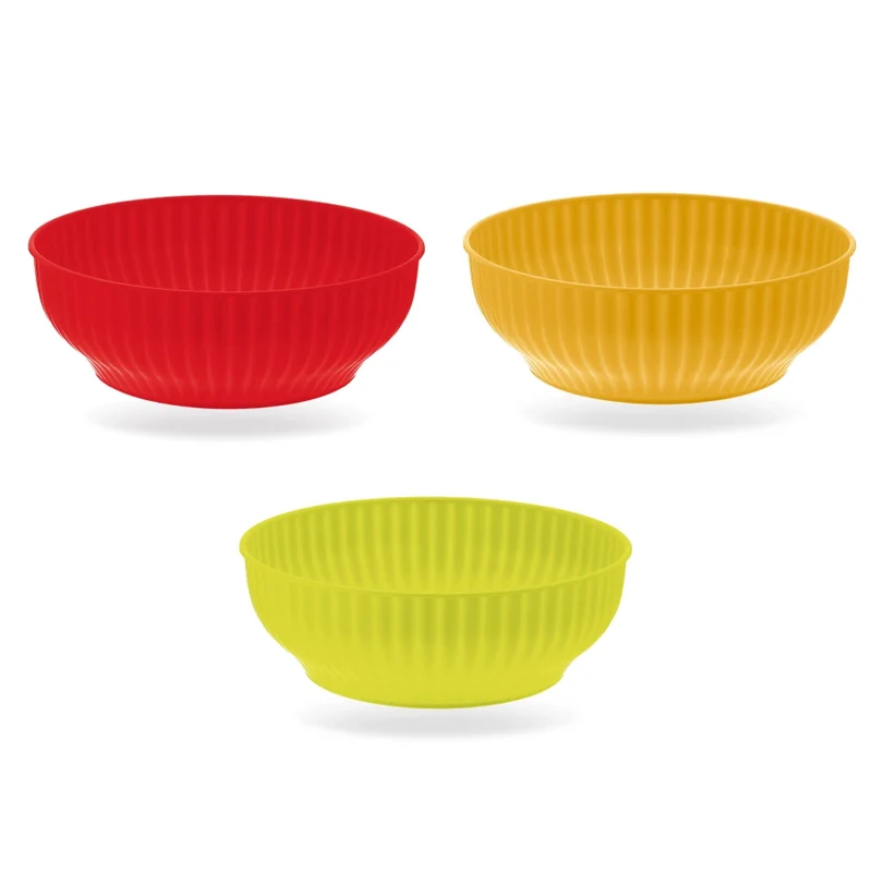 Insalatiera Plastica Colorata 18 cm Robusta Pratica e Leggera Colori