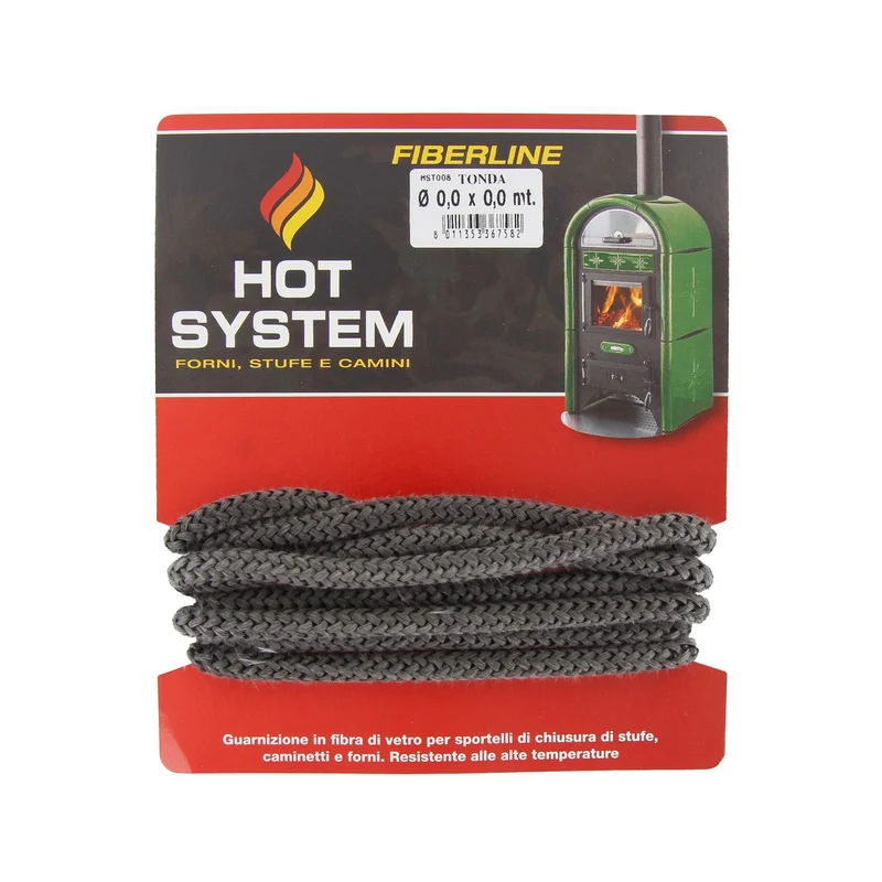 Guarnizione fibra di vetro mm.12x2,5mt xstufa