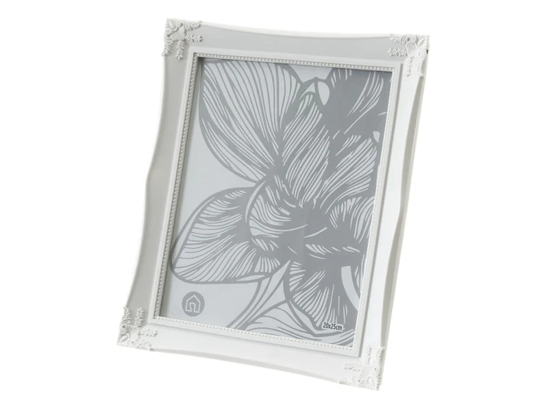 Cornice in plastica bianca stile shabby chic finestra foto 20x25 cm - Casaseleccion