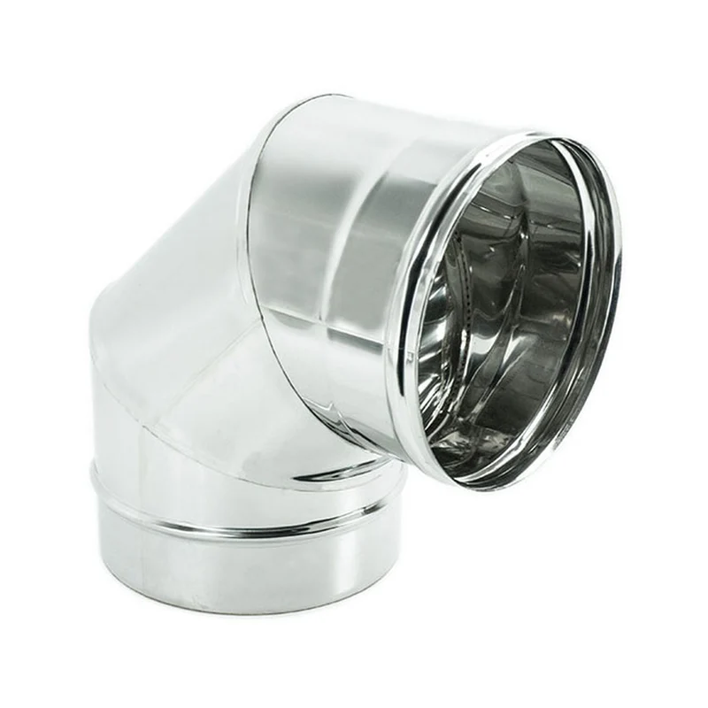 Gomito a 90° in acciaio Inox Aisi 304 - FM