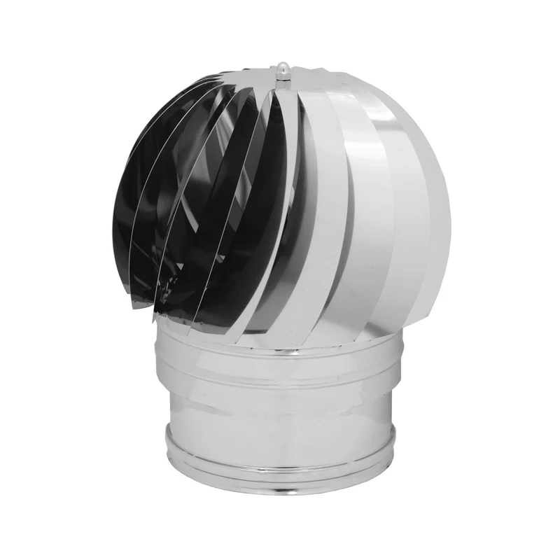 Fumaiolo Turbo - attacco tondo - Inox aisi 304