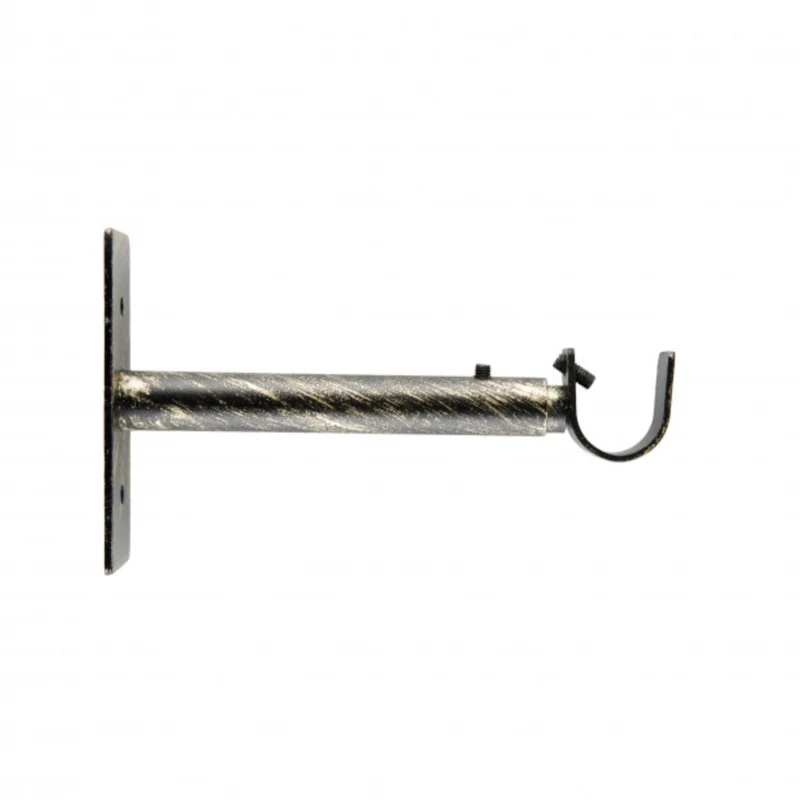 Sopporto per tende estensibile 20 cm nero-oro