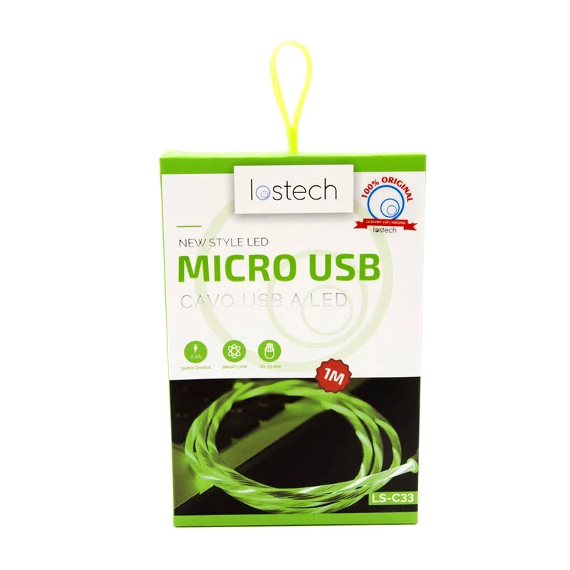 *cavo LED Micro USB Carica Rapida 100 cm
