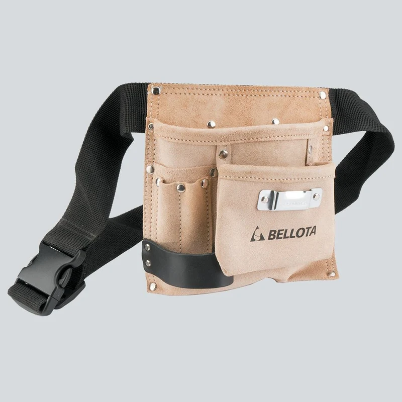 BORSA CUOIO C/CINT.BELLOTA 6 TASCHE